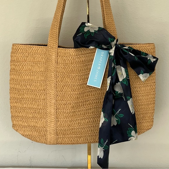 Draper James Everyday Straw Bag NWT - Picture 2 of 7